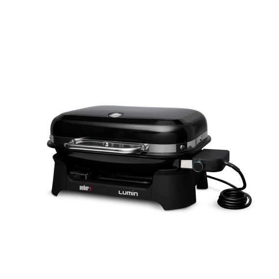 Гриль електричний Weber Lumin Compact з підставкою, чорний | Зображення 1
