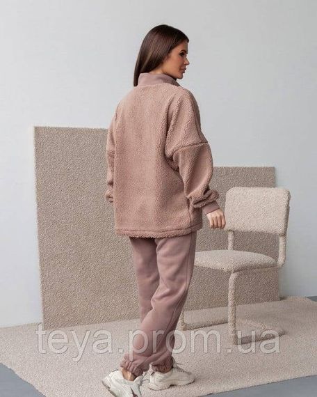 Спортивний костюм для жінок колір бежевий розміри S, M, L, XL FI_009404 | Зображення 2