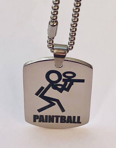 Сувенірний жетон Primo DOG TAG Paintball - Silver | Зображення 1