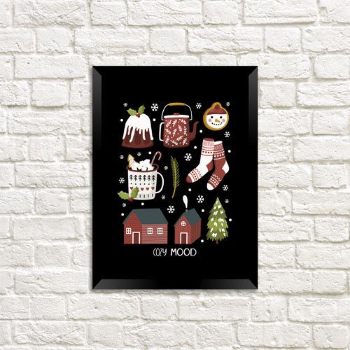 Постер в рамке Cozy mood 15x21 см, A5 (MT5_20NG004)