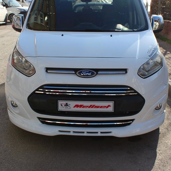 Накладка на передній бампер (під фарбування) для Ford Connect 2014-2021 рр. | Зображення 2