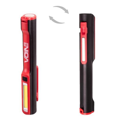 Переносна лампа "VOIN" VL-102, 3W-COB+3W XPE/АКБ1200mAh/магніт/інд. заряда | Зображення 2