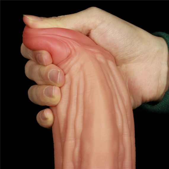 Фалоімітатор - Dual-Layered Silicone Cock 10" Brown sexstyle | Зображення 8
