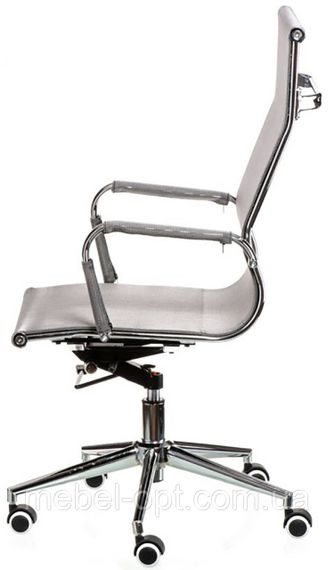 Офісне крісло Solano mesh grey репліка крісла Eames Style HB Ribbed Office Chair EA 119 | Зображення 1