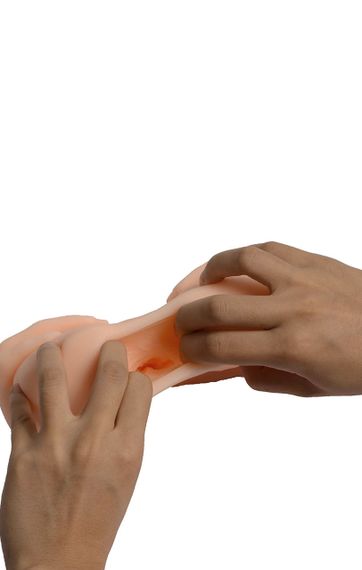 Мастурбатор Вагіна-Анус Delicate hand masturbator без вібрації тілесний Sex Aura | Зображення 3