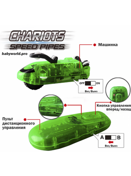 Трубопровідний автомобільний трек · Перегони у трубі Chariots Speed ​​Pipes · Трубопровідні гонки – автотрек 37 деталей | Зображення 5