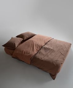 Постельное белье Limasso Stonewashed Essualte 200 х 220 см Commenser - Woodsmoke