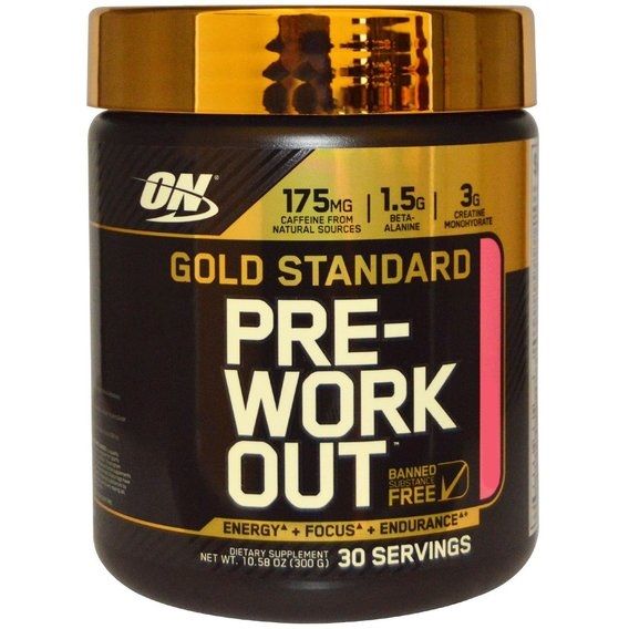 Комплекс до тренування Optimum Nutrition Gold Standard Pre-Workout 300 g /30 servings/ Fruit Punch