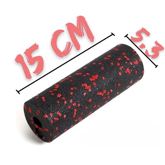 Набір для масажу та йоги PowerPlay PP_4091 EPP (2 м'ячики + валик масажер 15*5,3 см.) Red + резинка 11кг. опір | Зображення 9