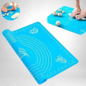 Коврик силиконовый для раскатки теста 38*28 см  Kamille Голубой