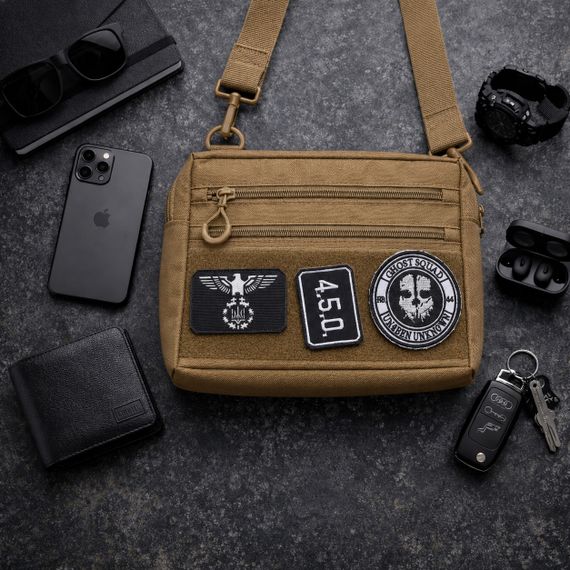Чоловіча тактична сумка EDC Cordura 600D, сумка для патчів 25×20×5,5см койот XN-18 | Зображення 7