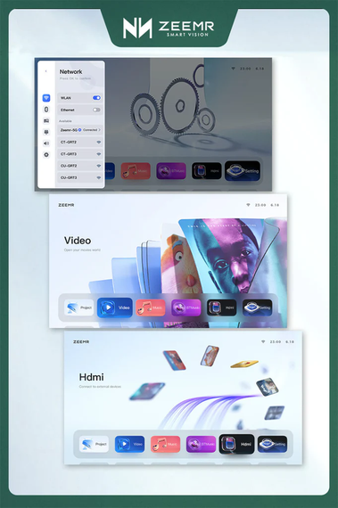 Компактний Проектор 1080p Full HD DREAM OS ZEEMR Z1 Mini (Z1 Mini B_12299) | Зображення 7