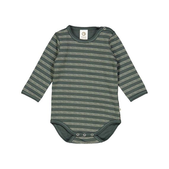 Дитяче тепле боді для новонародженого хлопчика Green Cotton 68 см Темно-зелений (25111231A)