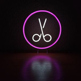 Неоновий світильник Ножиці 280х280 acr-n000056