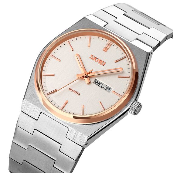 Годинник S2kmei 9288SIRGSI Silver-Rose Gold-Silver | Зображення 1