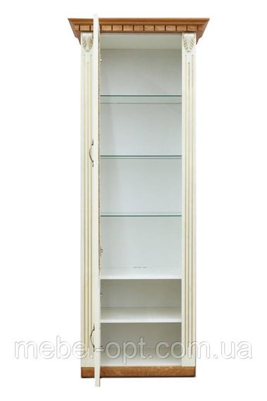 Пенал с витражом Фридом 790(650) х 520(450) х 2020, цвет слоновая кость с золотой патиной | Зображення 1