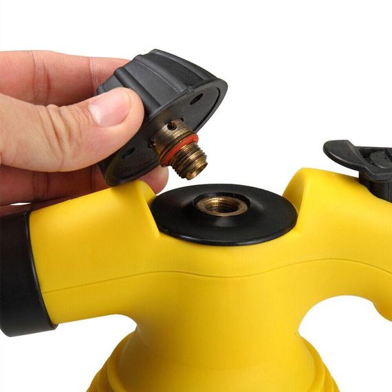 Пароочисник ручний на 350мл, 1000Вт, з насадками Steam Cleaner DF-A001 / Відпарювач з функцією пароочисника для дому | Зображення 4