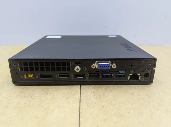 Неттоп Lenovo ThinkCentre M720q Tiny USFF / Intel Core i3-9100T (4 ядра по 3.1 - 3.7 GHz) / 8 GB DDR4 / 240 GB SSD / Intel UHD Graphics 630 / Блок питания б/у | Зображення 5