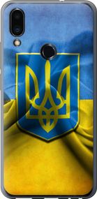 Чехол на Meizu Note 9 Флаг и герб Украины 1 "375u-1689-17620"