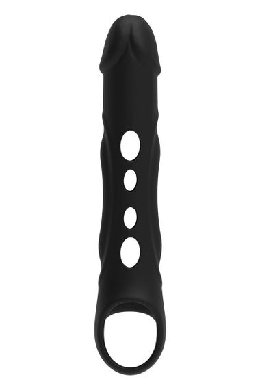 Насадка на пеніс із вібрацією Dream Toys Ramrod та пультом управління, чорна sexstyle | Зображення 2