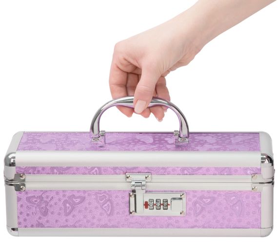 Кейс для зберігання секс-іграшок BMS Factory - The Toy Chest Lokable Vibrator Case Purple з кодовим | Зображення 3