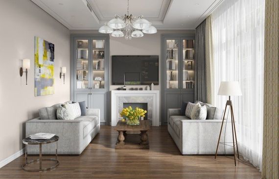 Люстра подвесная для гостиной E27 60W AB (BKL-495S/6) | Зображення 1
