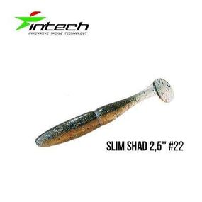 Силіконова приманка, Їстівний силікон Intech Інтеч Slim Shad 2,5"12 шт #22