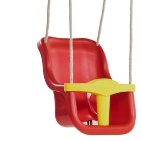 Дитяча гойдалка із захистом Luxe red
