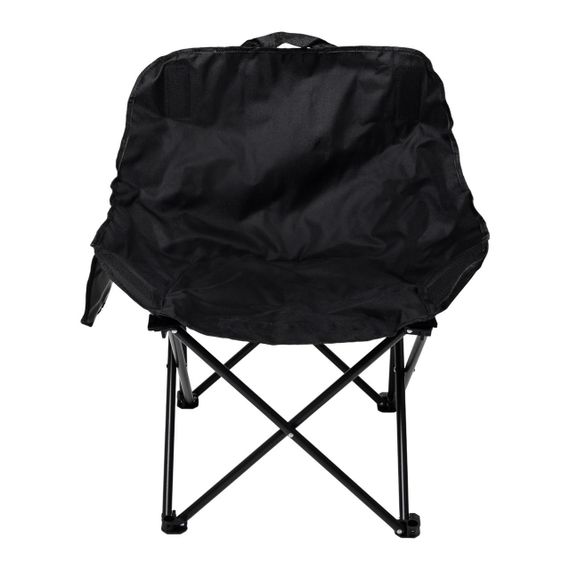 Крісло для риболовлі розкладне туристичне 47х58х70 см для пікніка на природу з кишенею Чорне | Зображення 1