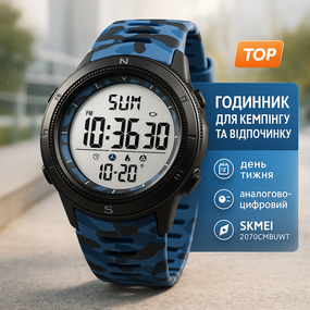 Наручний годинник чоловічий тактичний чоловічий SKMEI Надійний наручний годинник HY-90