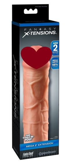 Насадка удлиняющая реалистичная Pipedream Fantasy X-tensions, телесная sexstyle