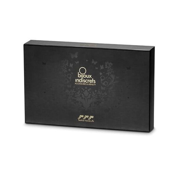 Пухнасті наручники Bijoux Indiscrets Za za zu feahter handcuffs Чорні One Size | Зображення 6