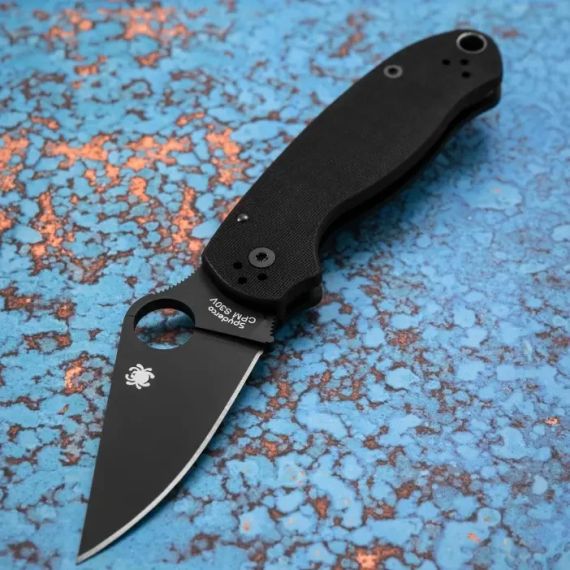 Ніж Spyderco Para 3 Black Blade CPM S45VN G-10 Black | Зображення 4