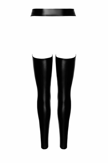 Легінси Noir Handmade F323 Rebel, 3XL, black, під латекс, з відкритими стегнами та сідницями | Зображення 7