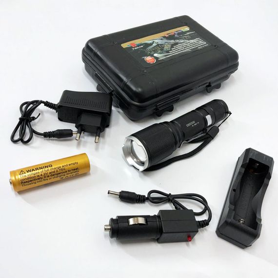 Тактический фонарь Bailong BL-1860-T6, фонарик police оригинал, мощный карманный фонарик | Зображення 1