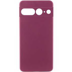 Чехол Silicone Cover Lakshmi Full Camera (AAA) для Google Pixel 7 Pro Бордовый / Plum