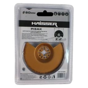 Різак напівколо для реноватора - НS107006/8015305 HAISSER Кераміка/цемент; діаметр 80мм; глибина різу 18мм; товщина 2,0 мм