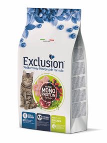 Корм Exclusion Cat Adult Chicken сухий з куркою для дорослих котів 300 гр