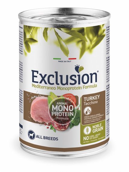 Корм Exclusion Adult Dog Turkey Wet вологий з індичкою для дорослих собак 400 гр