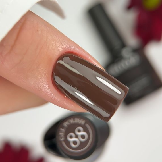 Гель-лак Crooz 88 (темный шоколад) 8мл | Зображення 1