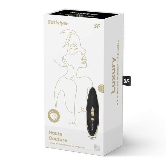 Люксовий вакуумний стимулятор Luxury Haute Couture Black Satisfyer (Німеччина) Sex Aura | Зображення 5