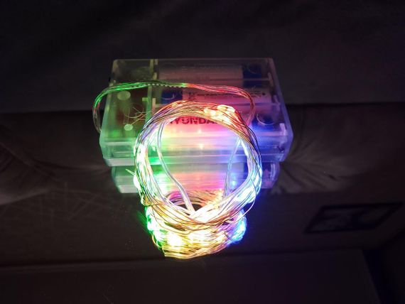 Гірлянда на батарейках (3шт АА) "світлодіодні краплі" 3м, 30LED, мульти колір | Зображення 2