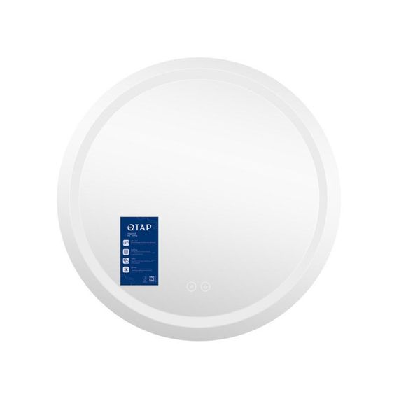 Дзеркало Qtap Mideya (MI6) R700 з LED-підсвічуванням Touch, з антизапотіванням, димером, рег. яскравості QT2078NCR7070W | Зображення 2
