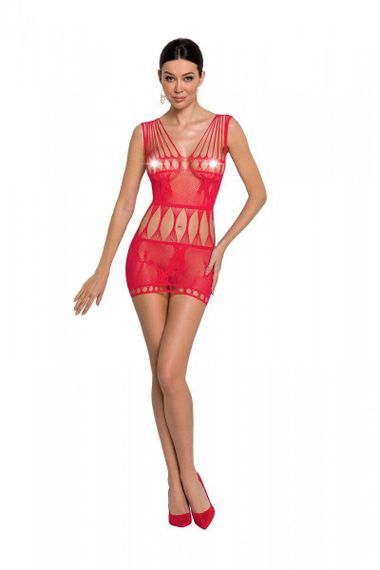 Бодистокинг мини-платье с бабочками Passion BS090 One Size red sexstyle