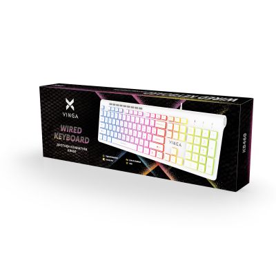 Клавіатура Vinga KB-460 White (KB-460 White) | Зображення 3