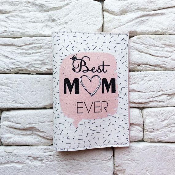 Обкладинка на паспорт Best ever mom | Зображення 1