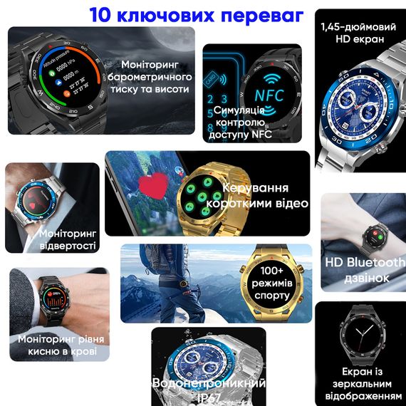 Розумний годинник Modfit SK4 Ultimate Gold | Зображення 8