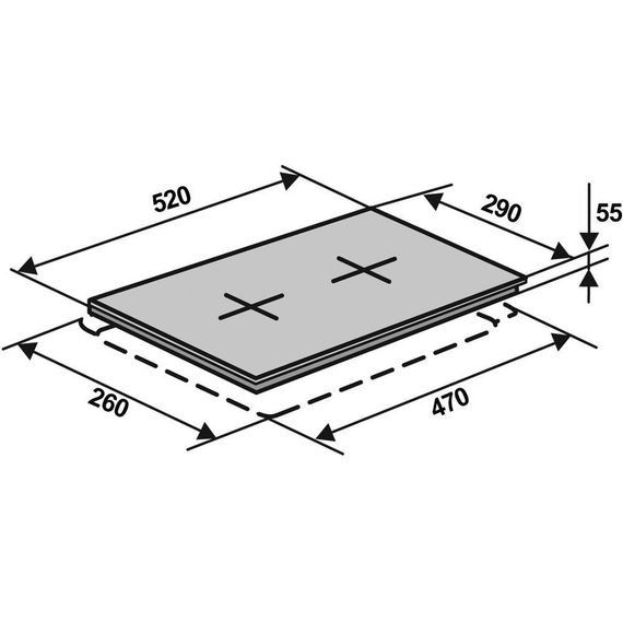 Газовая поверхность Ventolux HG320G CEST (BK) 7 две конфорки | Зображення 7