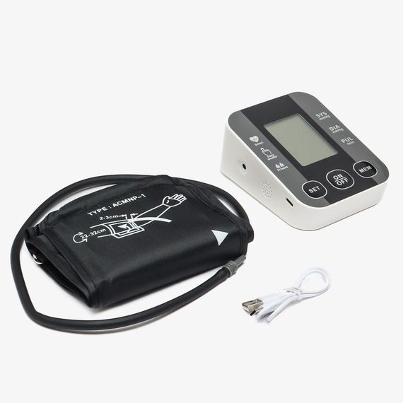 Автоматичний цифровий тонометр від батарейок або USB, BR-510 / Електронний вимірювач тиску / Плечовий тонометр з дисплеєм | Зображення 8