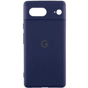 Чехол Silicone Cover Lakshmi Full Camera (AAA) with Logo для Google Pixel 8 Темно-синий / Midnight blue